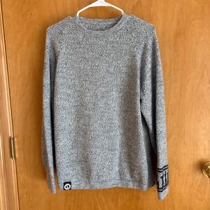 Paka Handmade The Costa Crewneck Sweater In Gray Royal Alpaca Wool Size Medium